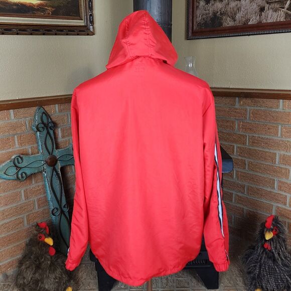 Rebel Star Color Block Pullover Hooded Windbreaker Primary Colors Size L - Picture 4 of 6